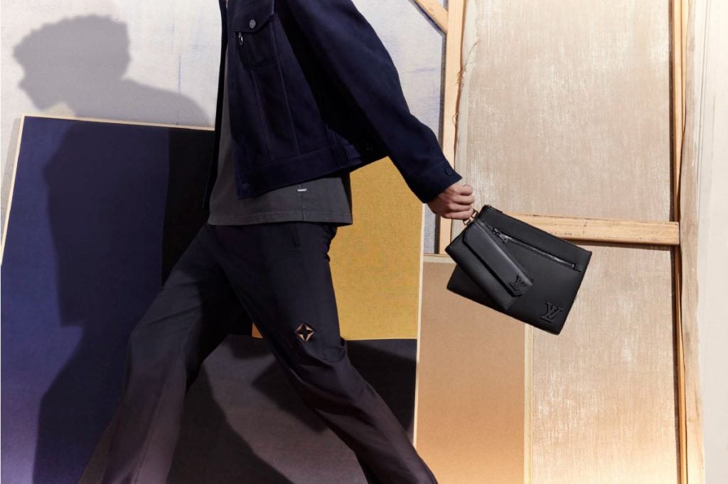 The Louis Vuitton man is on the move with Aerogram Collection