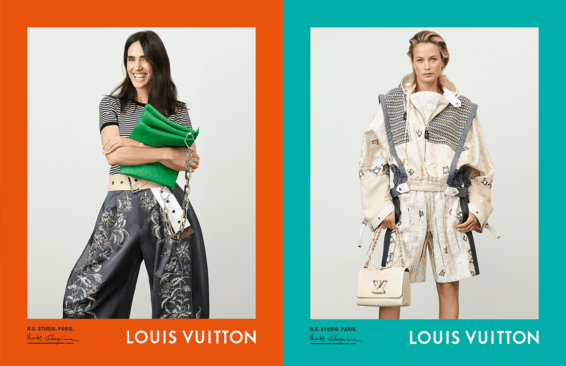 Laura Harrier Models LOUIS VUITTON Spring 2021 Twist Bags